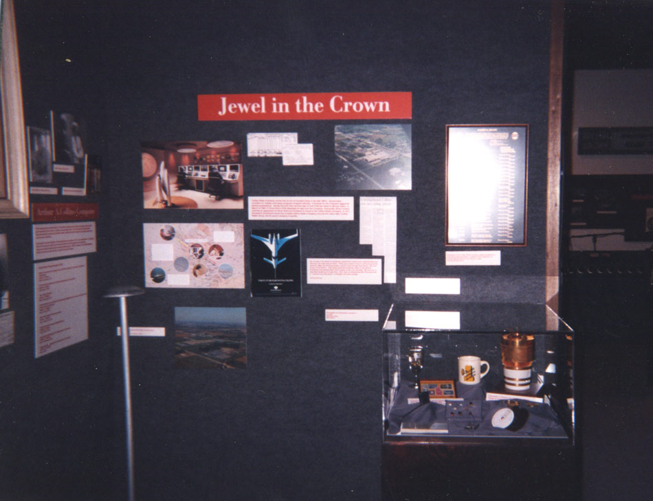 Part of Collins museum display and history