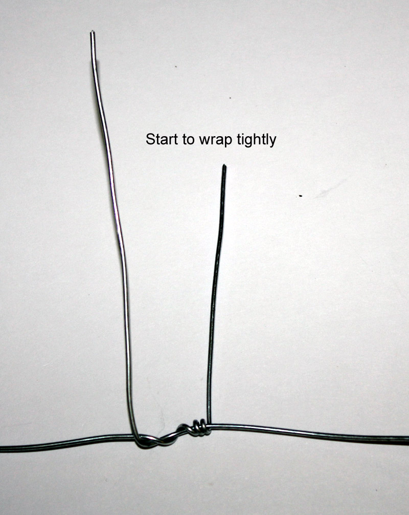 Use long wire ends as levers to tightly wrap antenna