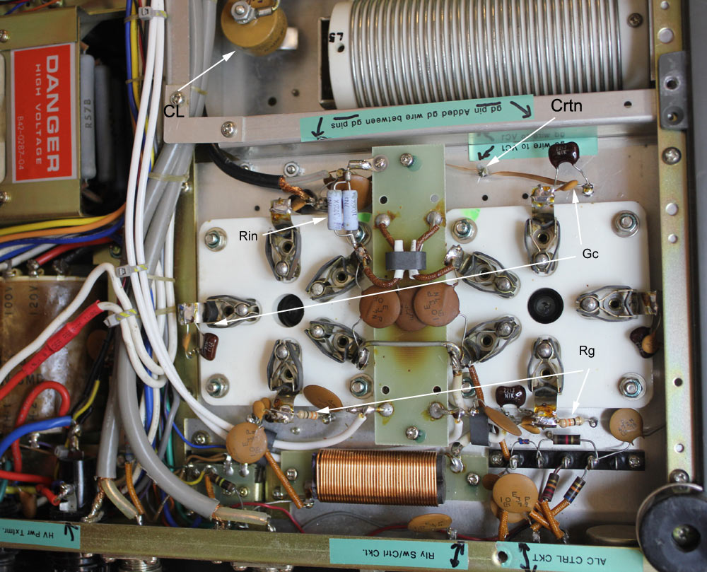 Kenwood TL922 amplifier TL922A bad socket wiring grid system problems