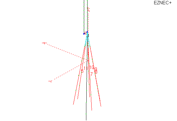 J-pole drooped radial cone
