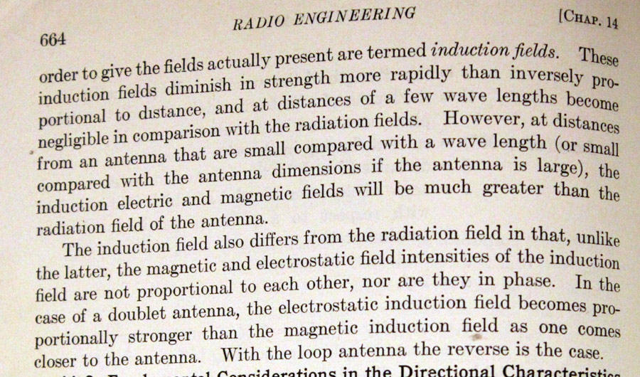 induction fields radiation