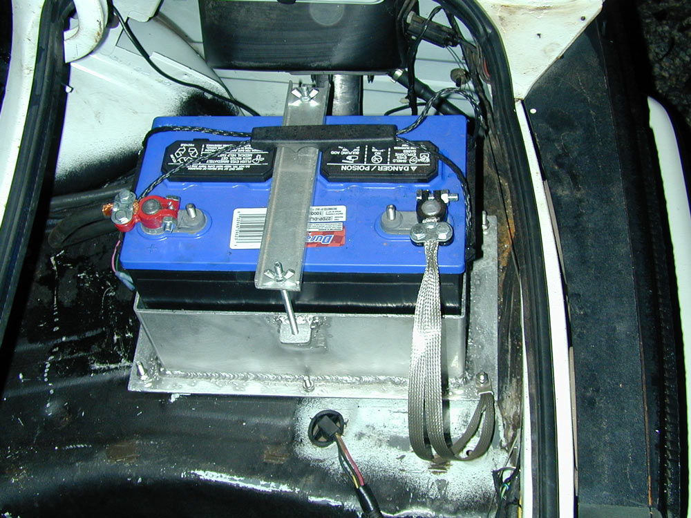 Trunk mounted battery homemade box