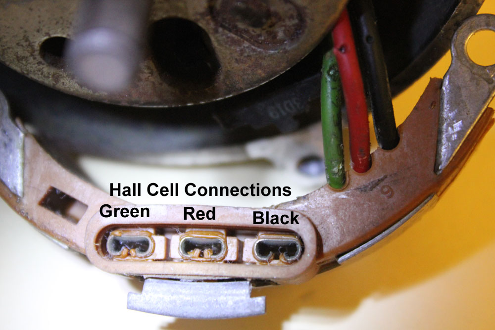 Hallcell pin connections to TFI module